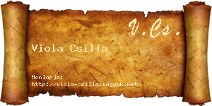 Viola Csilla névjegykártya